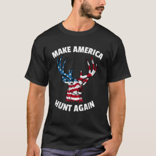 Den amerikanska Hjorten 4 juli gör Amerika Hunt T Shirt