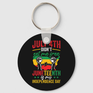 Den amerikanska juni är min Independence day Nyckelring
