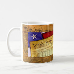 Den amerikanska konstitutionen - folket kaffemugg