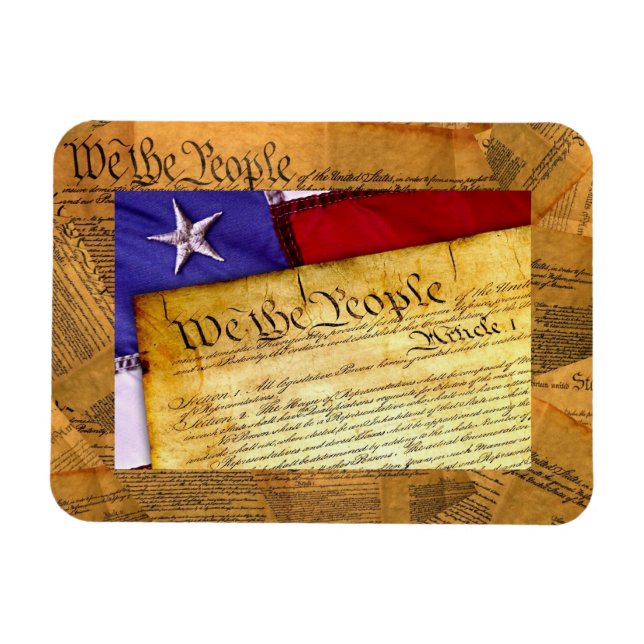 Den amerikanska konstitutionen - folket magnet (Horisontell)