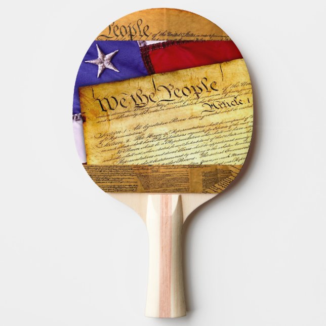 Den amerikanska konstitutionen - folket pingisracket (Framsidan)