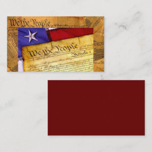 Den amerikanska konstitutionen - folket visitkort