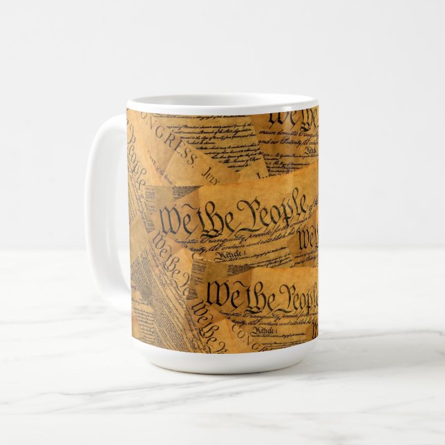 Den amerikanska konstitutionen kaffemugg (Framsida vänster)