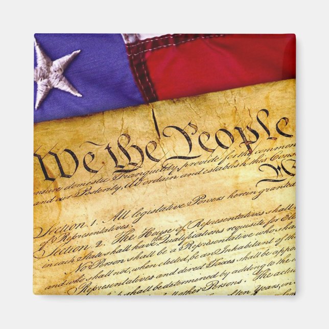 Den amerikanska konstitutionen magnet (Framsidan)