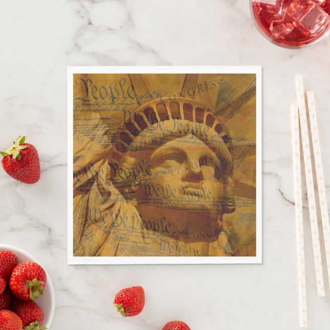 Den amerikanska konstitutionen pappersservett (Insitu)