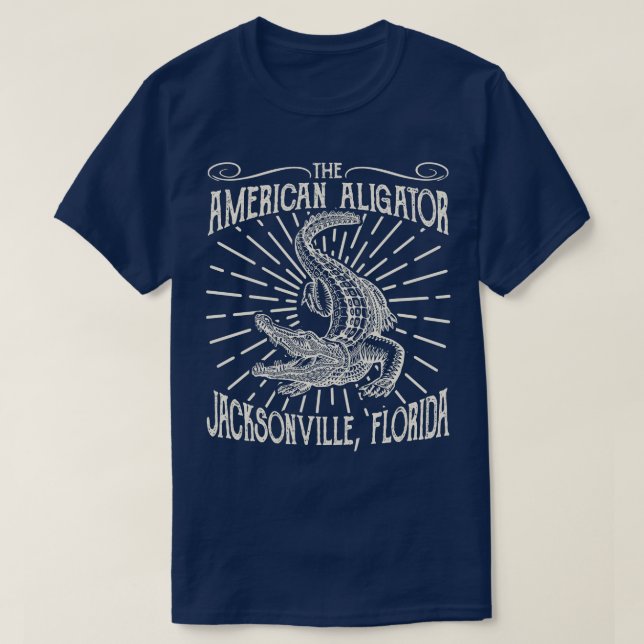 Den amerikanska ligatorn Jacksonville Florida T Shirt (Design framsida)