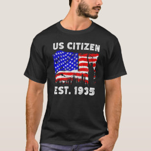 Den amerikanska medborgaren Est sedan 1935 för nya T Shirt