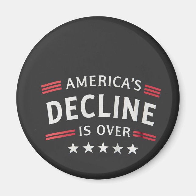 Den amerikanska nedgången är över den gyllene mede magnet (Framsidan)