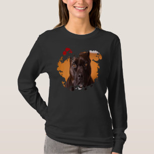 Den amerikanska pitbull Terrier Bläck Splatter Cut T Shirt