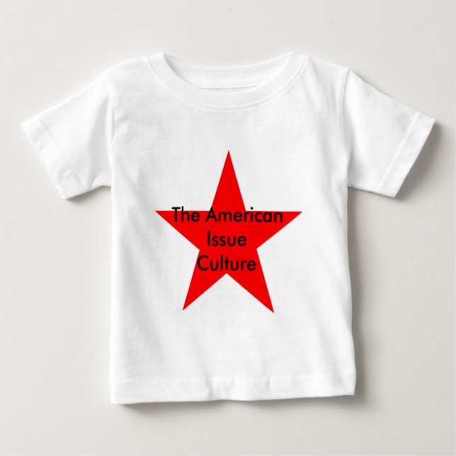 Den amerikanska problemkulturen Star Red Tee (Framsida)