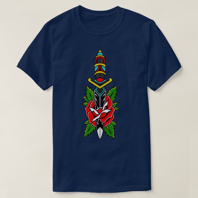 den amerikanska radikalen Dagger och Ro som T Shirt (Design framsida)