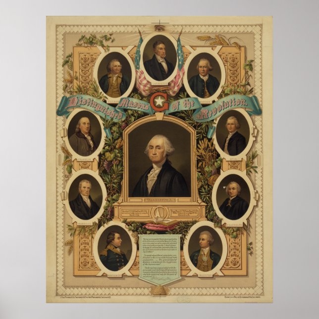 Den amerikanska Revolutionens särskilda murar Poster (Framsidan)