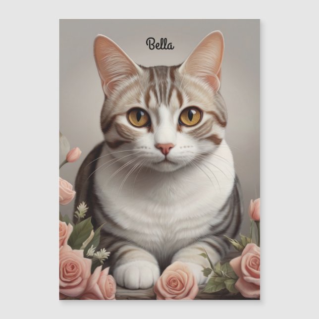 Den amerikanska Shorthair Cat med ömtålig Ro (Framsida)