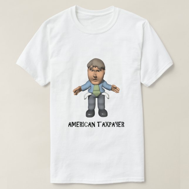 Den amerikanska skattebetalaren IRS Joke Taxday Hu T Shirt (Design framsida)