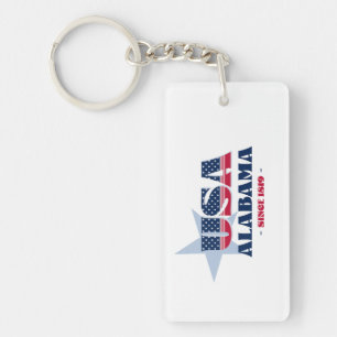 Den amerikanska staten Alabama Monogram-akrylisk n