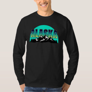 Den amerikanska staten Alaska Sol Måne, bergart Hi T Shirt