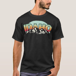Den amerikanska staten Idaho Vintage Mountain Natu T Shirt