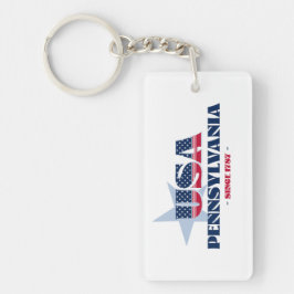 Den amerikanska staten Pennsylvania Monogram Acryl