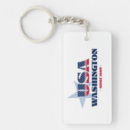 Den amerikanska staten Washington Monogram Acrylic