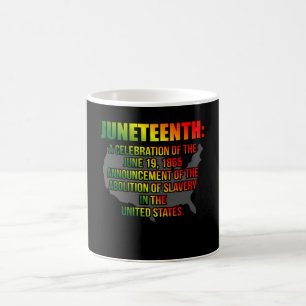 Den amerikanska svarta historiens juntonde Firande Kaffemugg
