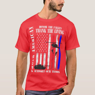 Den amerikanske äran Fallen Tack Veterans T Shirt
