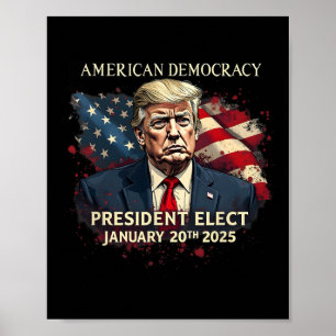 Den amerikanske demokratins president Valect Vote  Poster