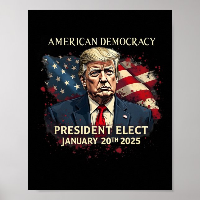 Den amerikanske demokratins president Valect Vote  Poster (Framsidan)