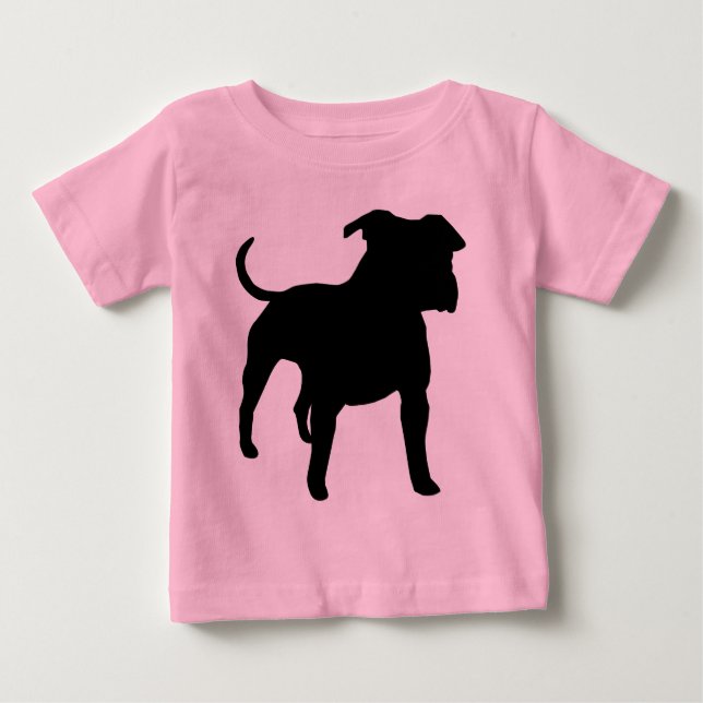 Den amerikanStaffordshire terrieren utrustar T Shirt (Framsida)