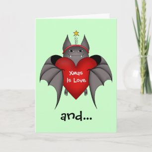 Den Amorous roliga gotiska Helgkort