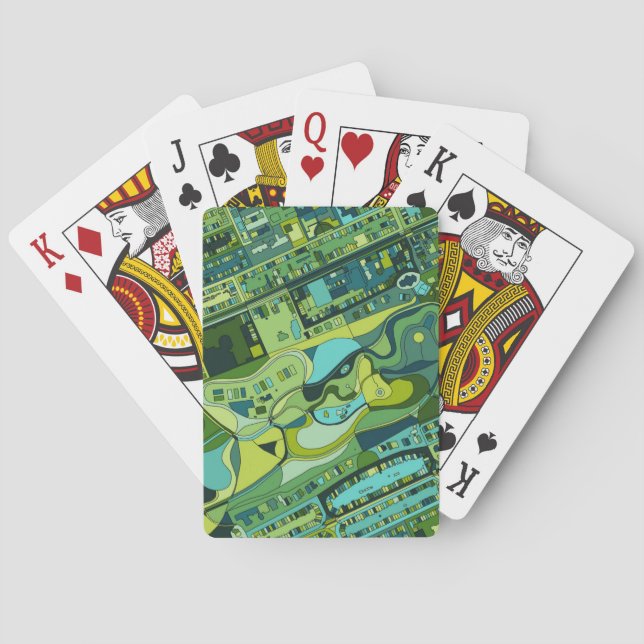 Den Amsterdam staden strukturerar kartan Casinokort (Baksidan)