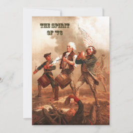 Den anda som präglade 76:e juli, finkonstkort inbjudningar