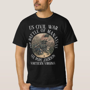 DEN ANDRA BATTEN AV MANASSAS US CIVIL KRIG LEE POP T SHIRT