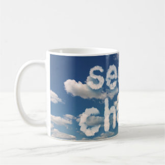 Den andra chansen för nya molnpartner i Blå himmel Kaffemugg
