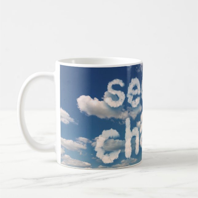Den andra chansen för nya molnpartner i Blå himmel Kaffemugg (Vänster)