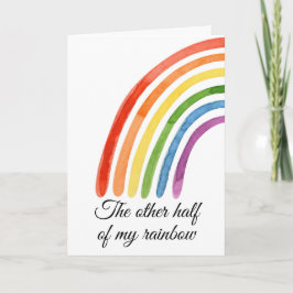 Den Andra Halvan Av Min Regnbåge Du Fullkomnar Mig Kort