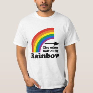 Den andra halvan av min regnbåge (vänster) t shirt