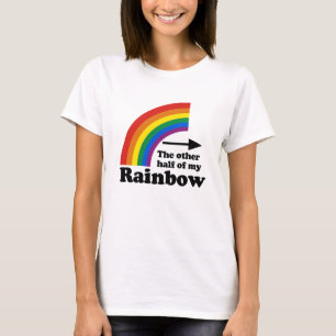 Den andra halvan av min regnbåge (vänster) t shirt
