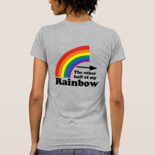 Den andra halvan av min regnbåge (vänster) T-shirt