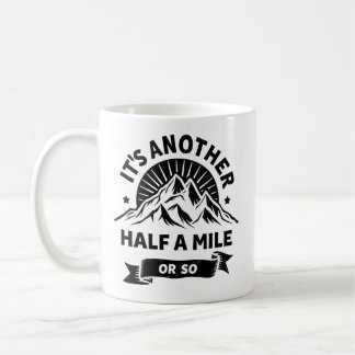 Den andra halvmien, eller så, bergsgåva kaffemugg