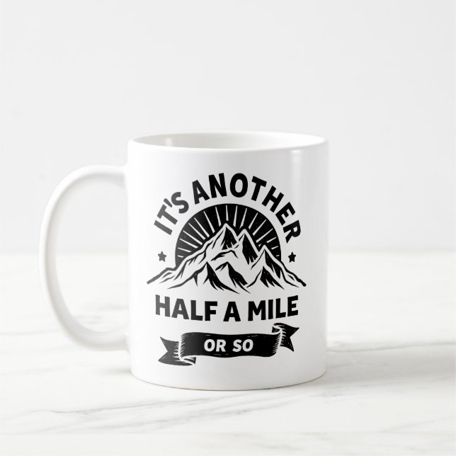 Den andra halvmien, eller så, bergsgåva kaffemugg (Vänster)