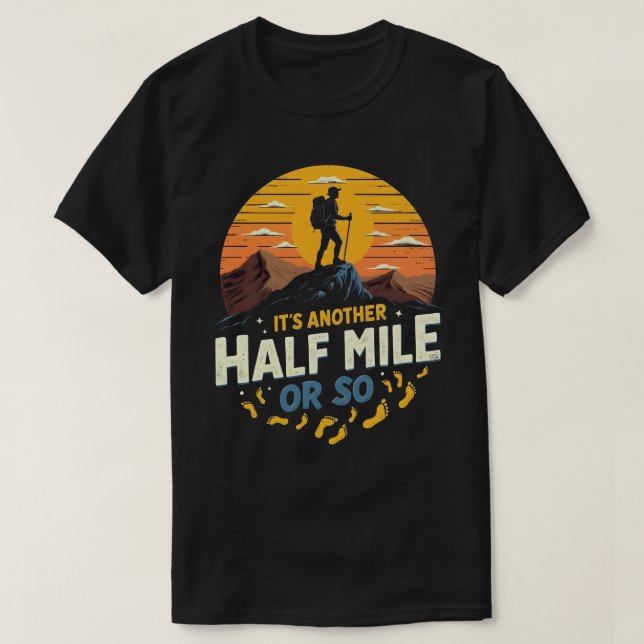 Den andra halvmien, eller så, bergsgåva t shirt (Design framsida)