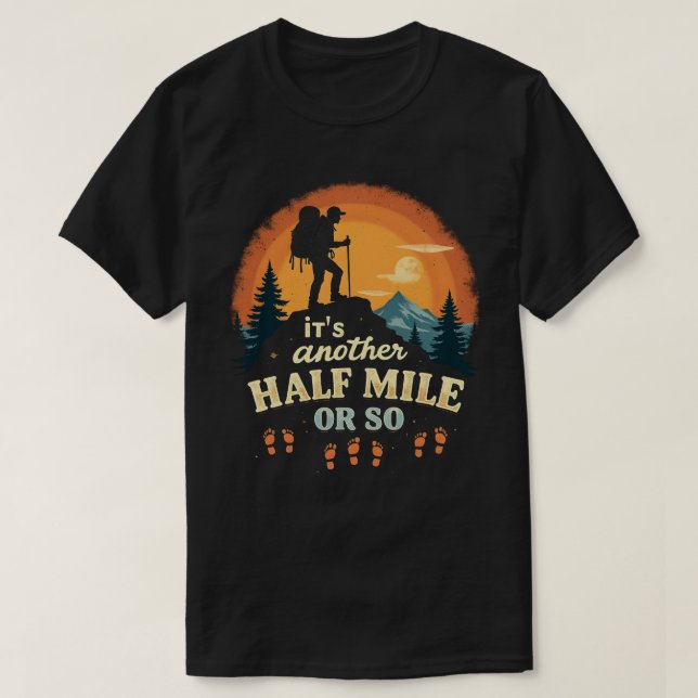 Den andra halvmien, eller så, bergsgåva t shirt (Design framsida)