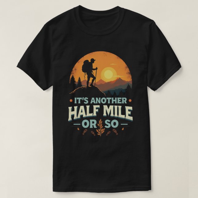Den andra halvmien, eller så, bergsgåva t shirt (Design framsida)