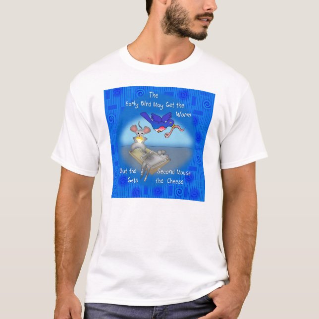 Den andra musen får ost t-shirt (Framsida)