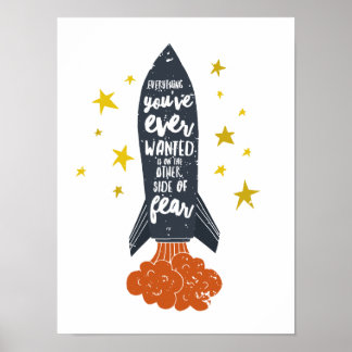 Den andra sidan av rädslan poster