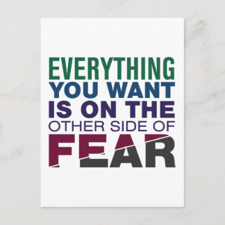 Den andra sidan av rädslan vykort