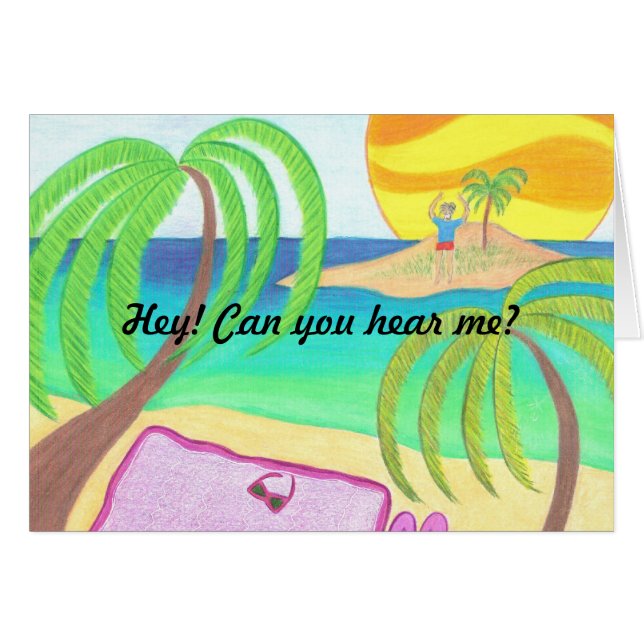 Den andra sidan hälsningskort (Framsidan Horizontal)