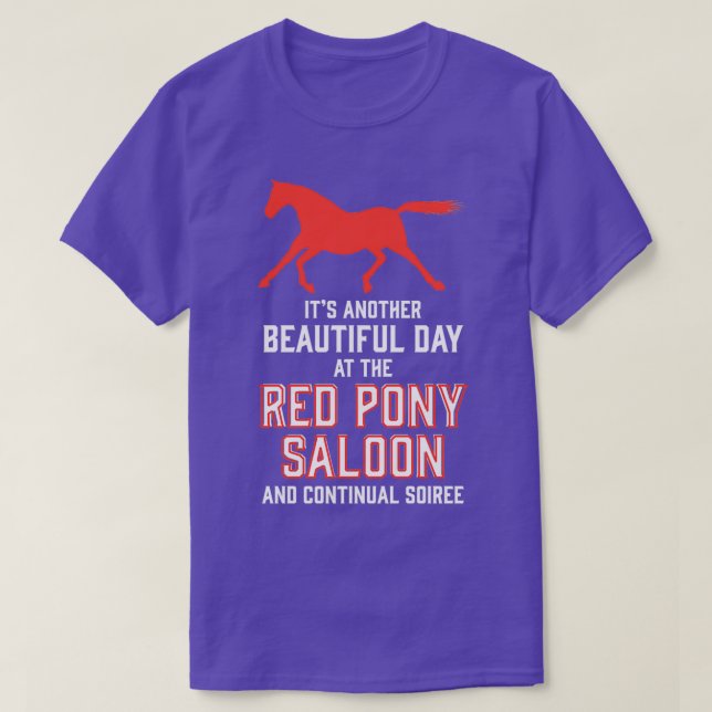 den andra vackra dagen vid den röda dammen pub och t shirt (Design framsida)