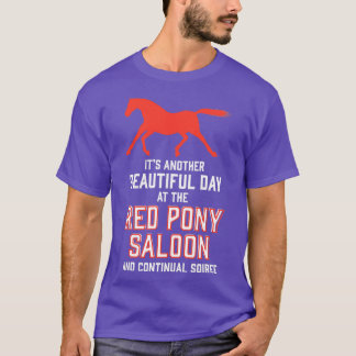 den andra vackra dagen vid den röda dammen pub och t shirt