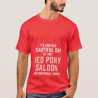 den andra vackra dagen vid den röda dammen pub och t shirt